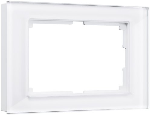 Рамка универсальная Werkel Favorit для 1-м. 2 мод. розетки стекло белый фото Рамка универсальная Werkel Favorit для 1-м. 2 мод. розетки стекло белый картинка